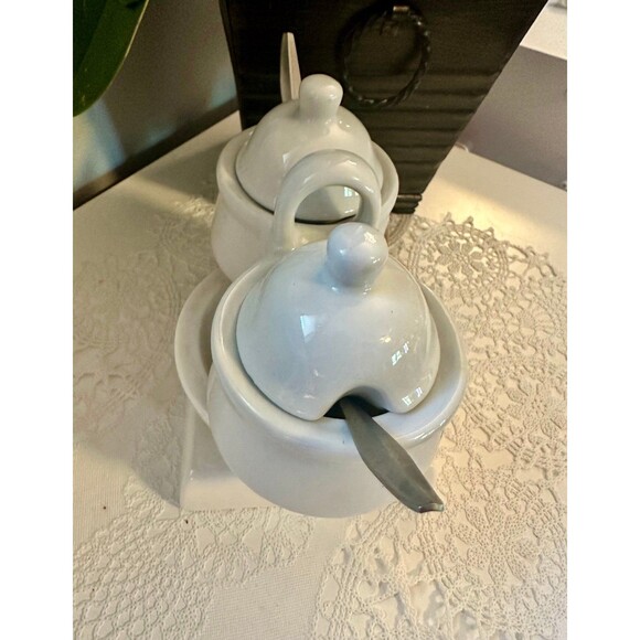 Ceramic Jam and Jelly Server Set W/Handle, Spoons Houston Harvest Gift Products - Picture 8 of 8